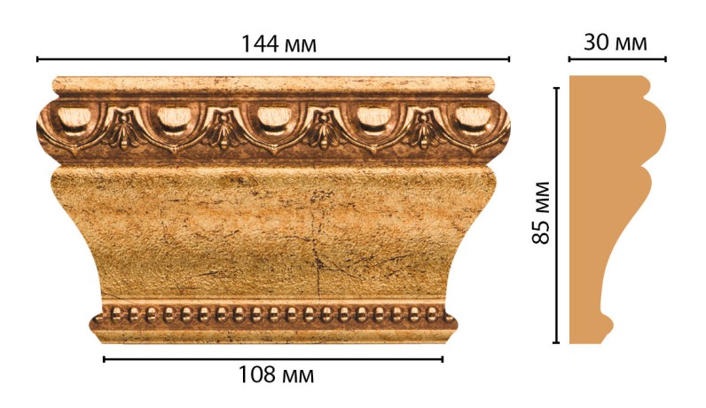 Капитель DECOMASTER D202-58 (144*85*30мм)
