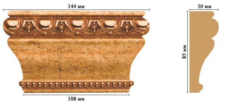 Капитель DECOMASTER D202-58 (144*85*30мм)