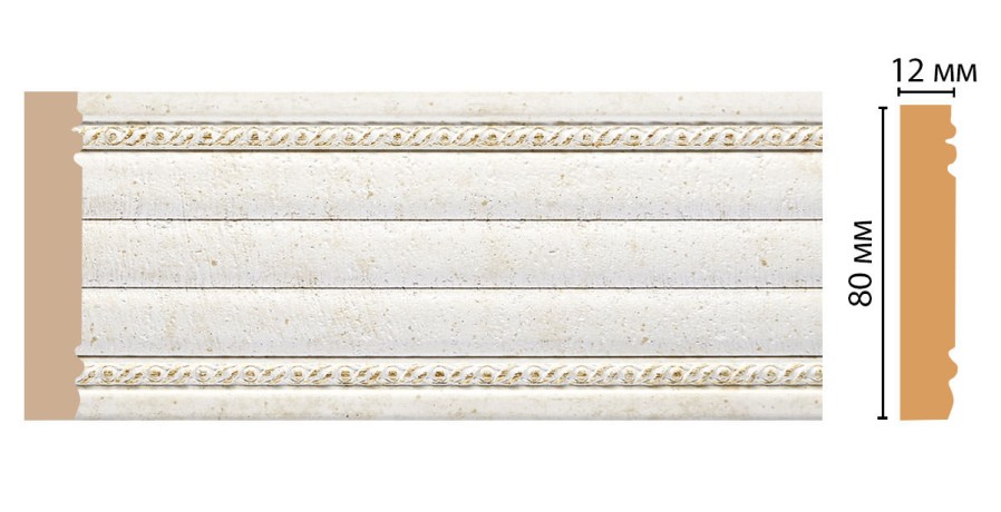 Молдинг DECOMASTER 150-40 (80*12*2400мм)