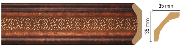 Плинтус потолочный DECOMASTER 167S-767 (35*35*2400мм)