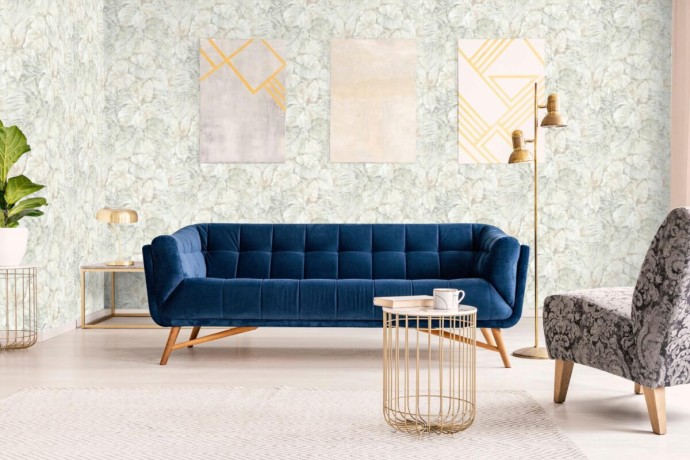 R118115 Обои Grandeco (FLORA) (1*6) 10,05х1,06 винил на флизелине